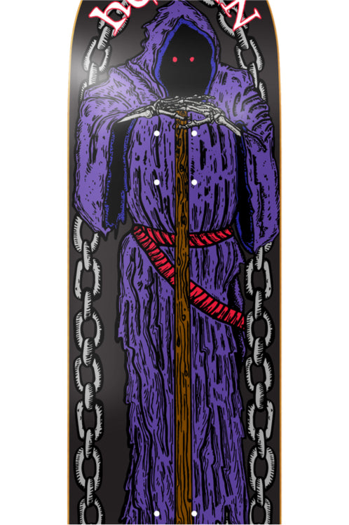 Heroin KO2 Hayate Axeman Skateboard Deck 8.25" graphic