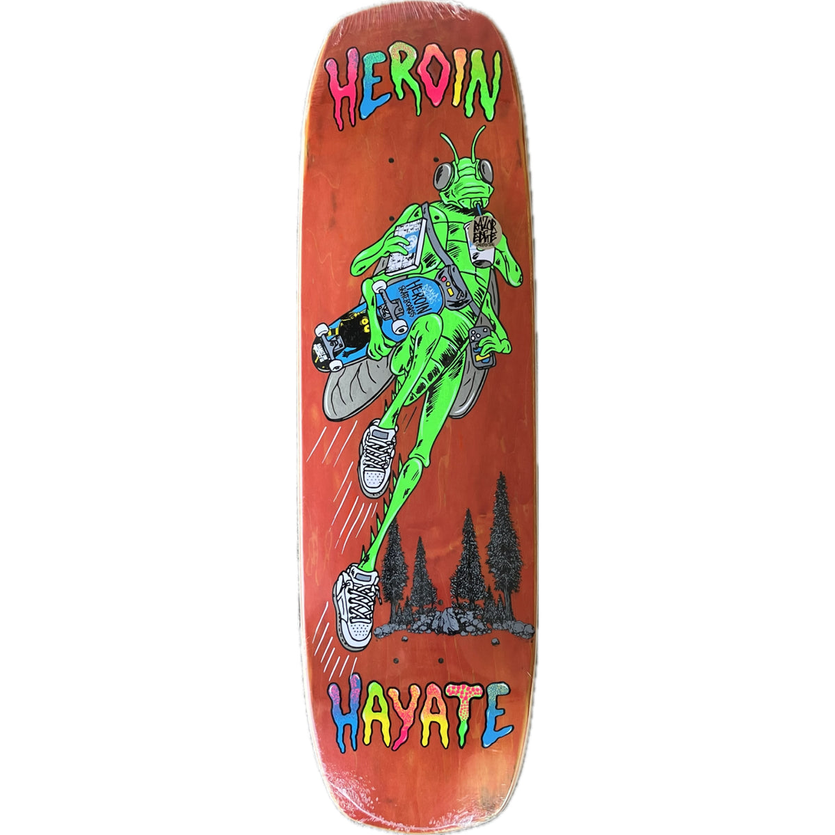 Heroin Hayate Bug Symmetrical Skateboard Deck 8.88"