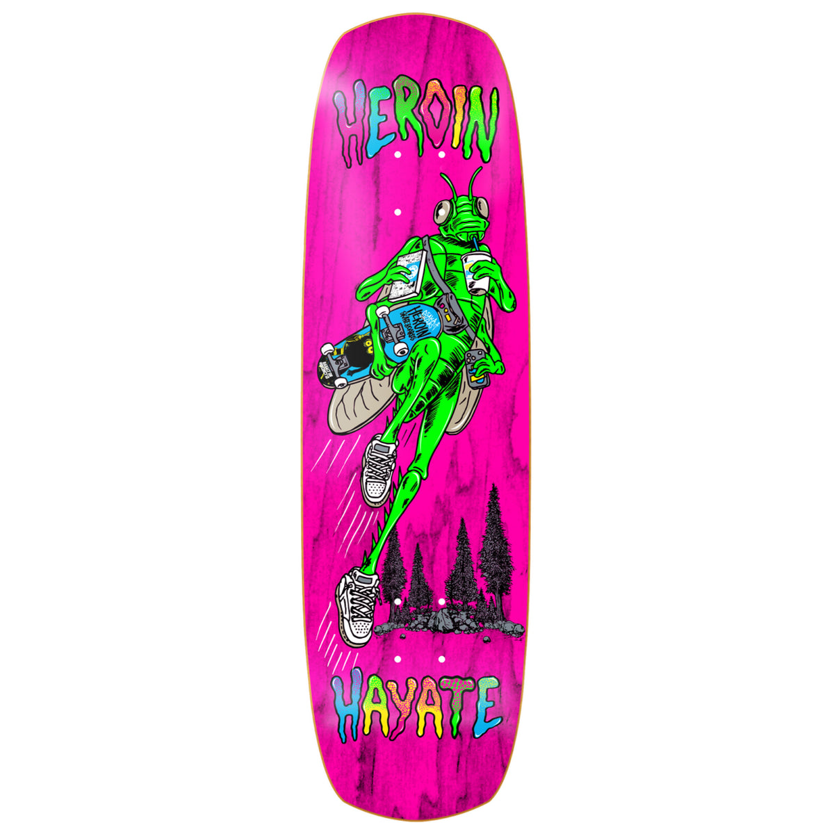 Heroin Hayate Bug Symmetrical Skateboard Deck 8.88"