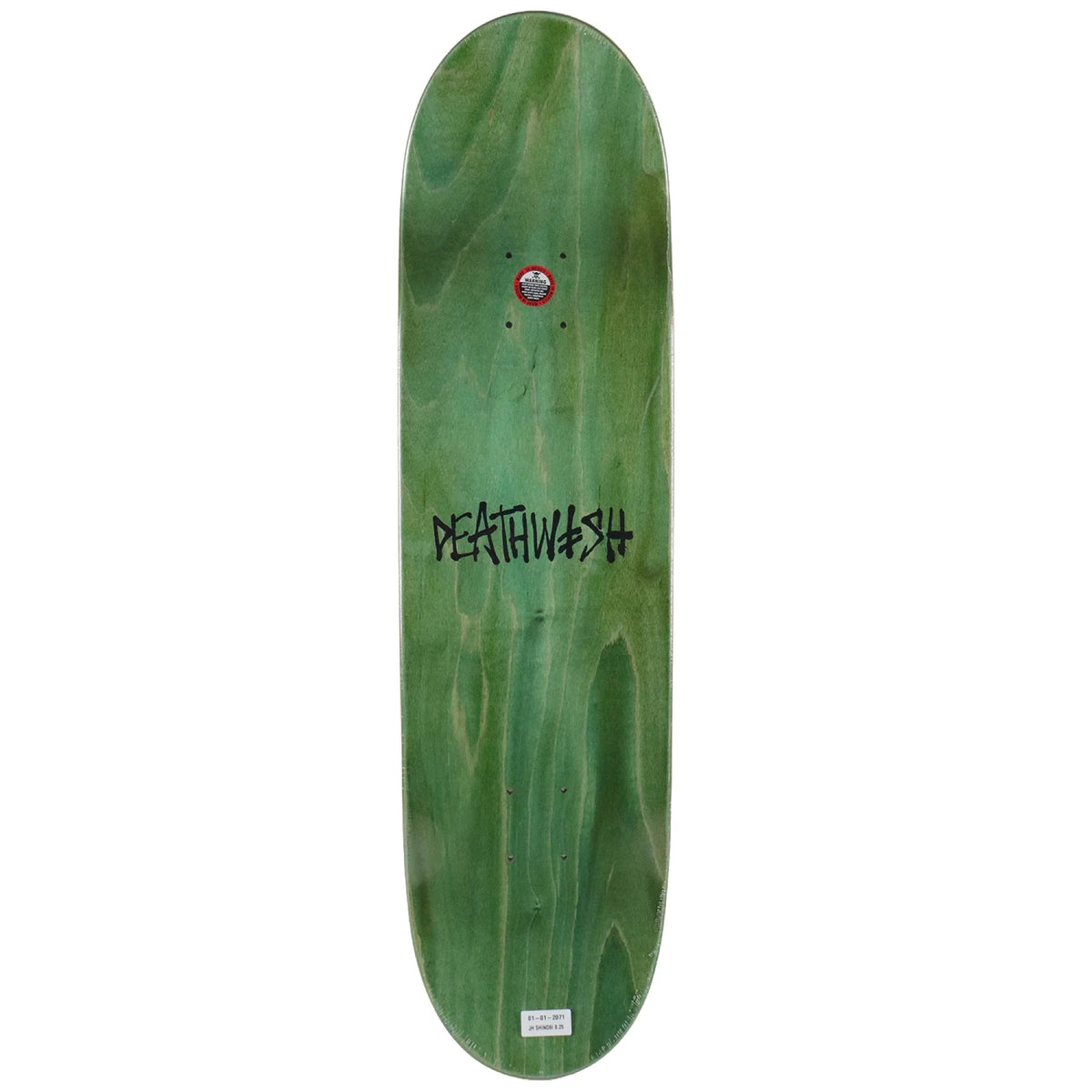 Deathwish Hayes Shinobi Skateboard Deck 8.25" top