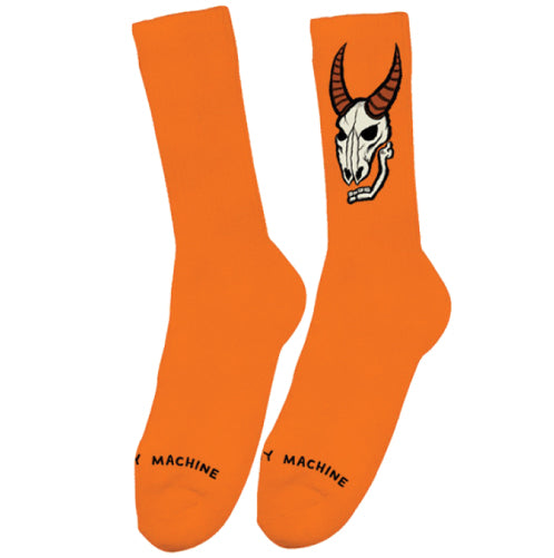 Toy Machine Heavy Metal Crew Socks - Orange