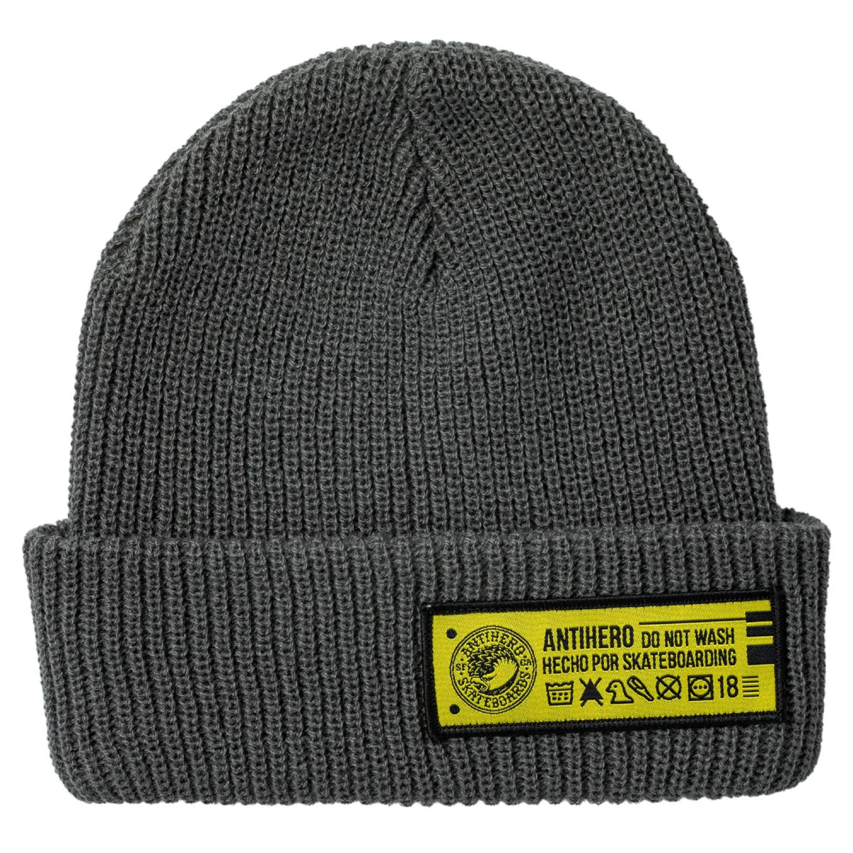 Antihero Hecho Por Skateboarding Beanie - Grey
