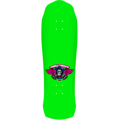 Powell Peralta Hiett Skull Skateboard Deck Green 9.5" top