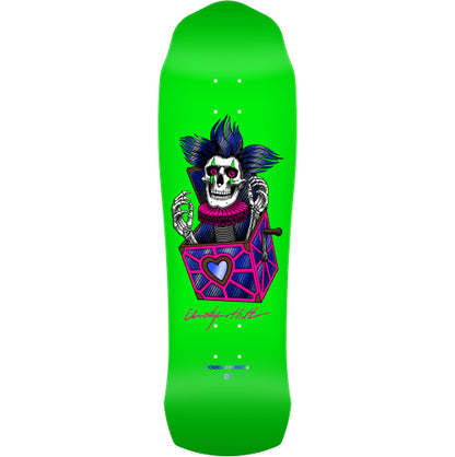 Powell Peralta Hiett Skull Skateboard Deck Green 9.5" full