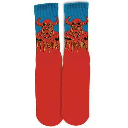 Toy Machine Hell Monster Crew Socks Red