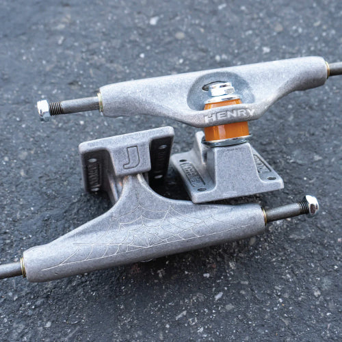 Independent Stage 11 Justin Henry Steel Grey Spiderweb Standard Skateboard Trucks (Set of 2)