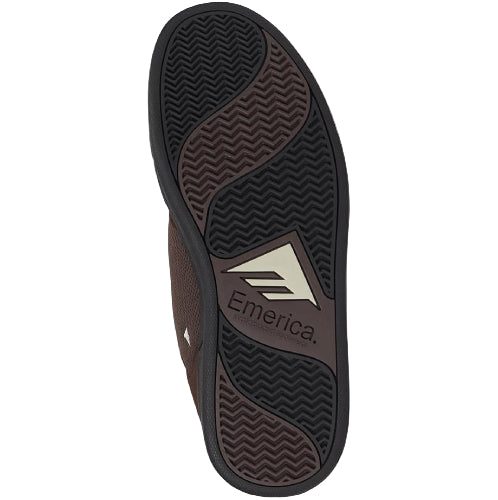 Emerica Heritic Skate Shoe - Brown/Black/Tan sole