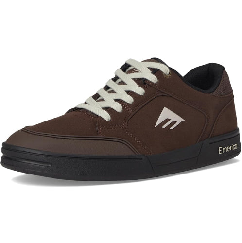 Emerica Heritic Skate Shoe - Brown/Black/Tan profile