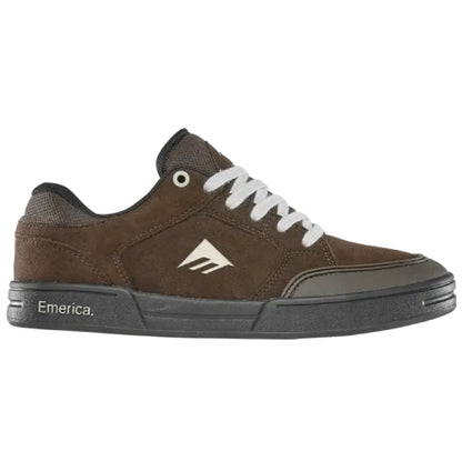 Emerica Heritic Skate Shoe - Brown/Black/Tan outside