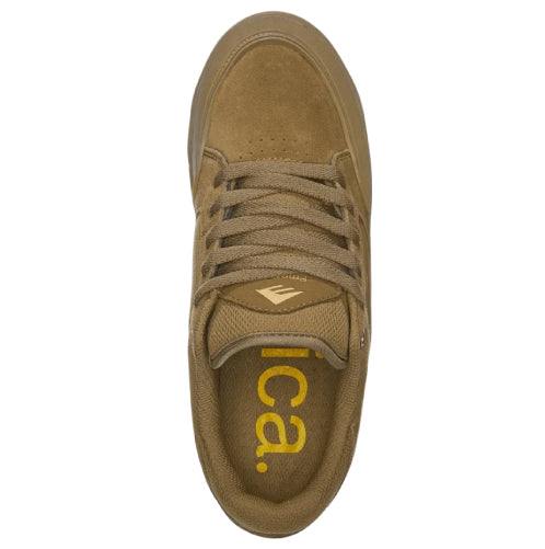 Emerica Heritic Skate Shoe - Brown/Gum top