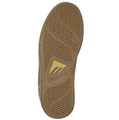 Emerica Heritic Skate Shoe - Brown/Gum bottom