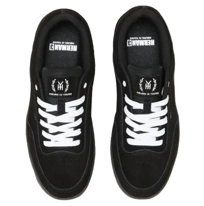 Hours is Yours Herman 3 Skate Shoe - Black N White top