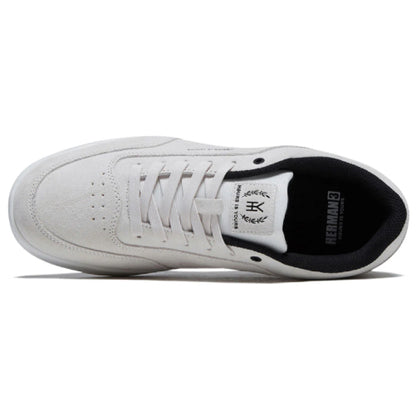 Hours is Yours Herman 3 Skate Shoe - Cloud White top
