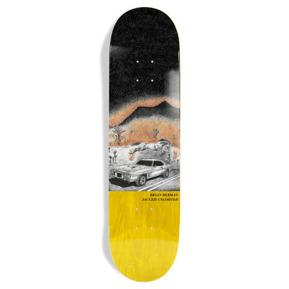 Jacuzzi EX7 Herman Guest Fire Bird Skateboard Deck 8" full bottom