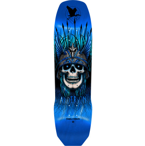 Powell Peralta Anderson Heron Skateboard Deck Blue Foil 8.45" full