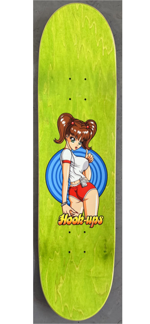 Hook-Ups Hitchhiking Sakura Skateboard Deck 8.25" top