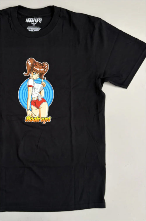 Hook-Ups Hitchhiking Sakura Tee - Black