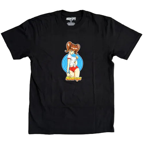 Hook-Ups Hitchhiking Sakura Tee - Black