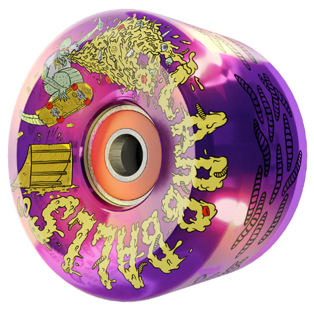 Slime Balls OG Slime *Light Ups* Sam Hitz Skateboard Wheels 60MM 78A profile