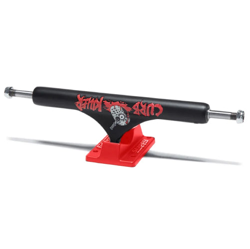 Slappy ST1 Hollow Inverted Curb Killer II Black/Red Trucks (Set of 2)