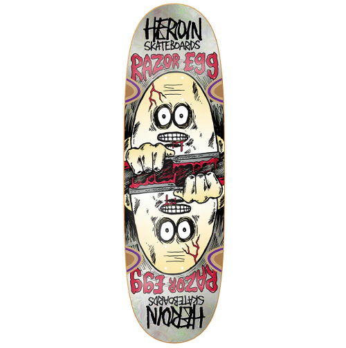 Heroin Symmetrical Holo Egg Skateboard Deck 9.5"