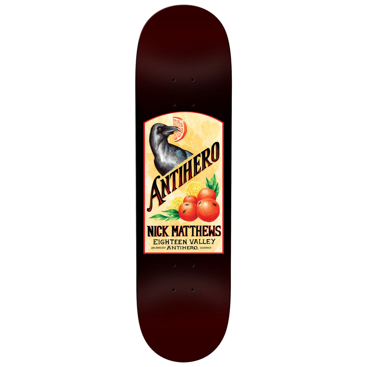 Antihero Matthews Homers Pt.2 Skateboard Deck 8.62"