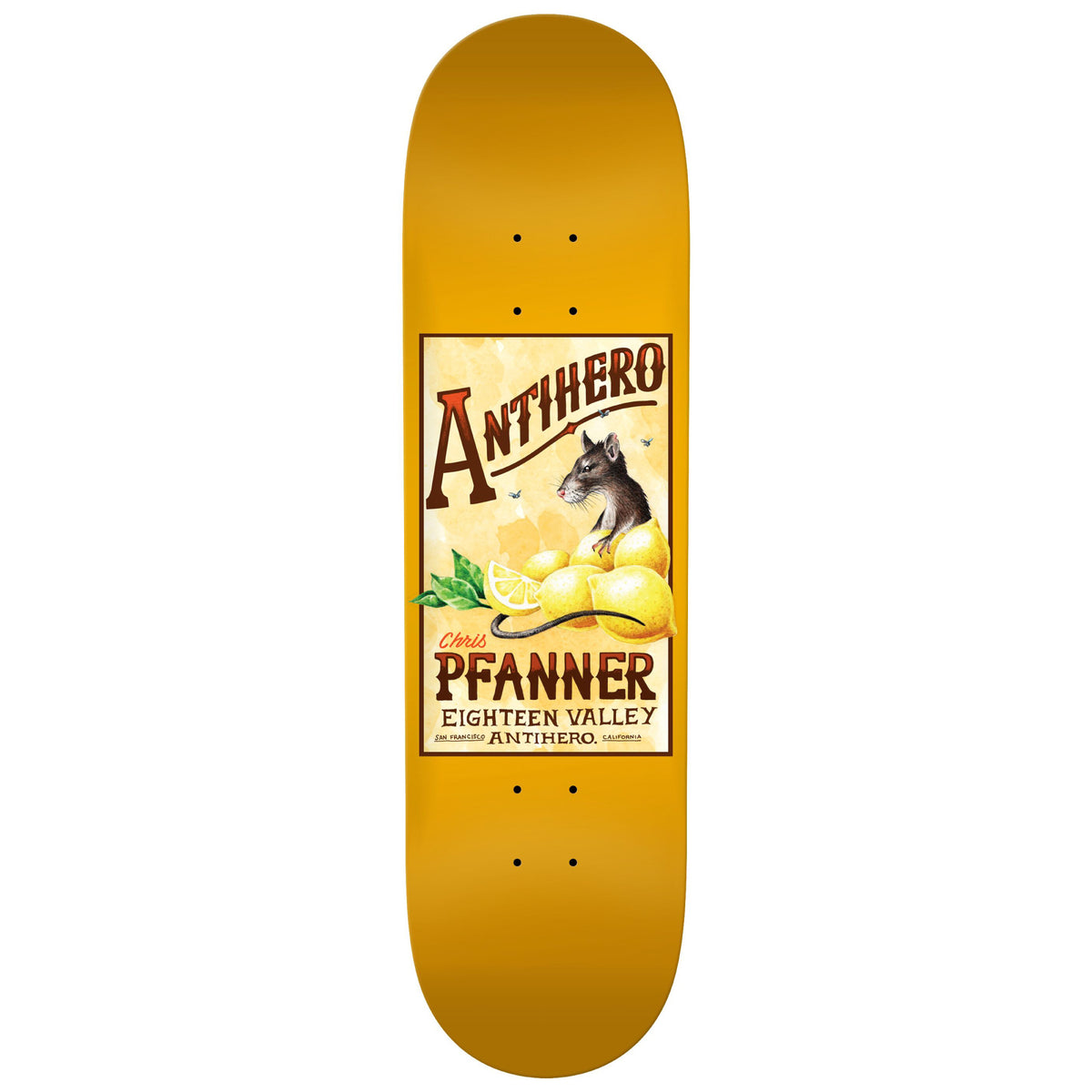 Antihero Pfanner Homers Pt.2 Skateboard Deck 8.25"