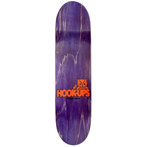 Hook-Ups Hoot-Ups Skateboard Deck 8.5" top