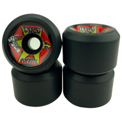 Hosoi Rockets Skateboard Wheels Black 61MM 97A