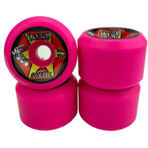 Hosoi Rockets Skateboard Wheels Pink 61MM 97A