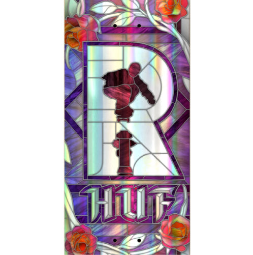Real X HUF Cathedral Holographic Skateboard Deck 8.25" graphic