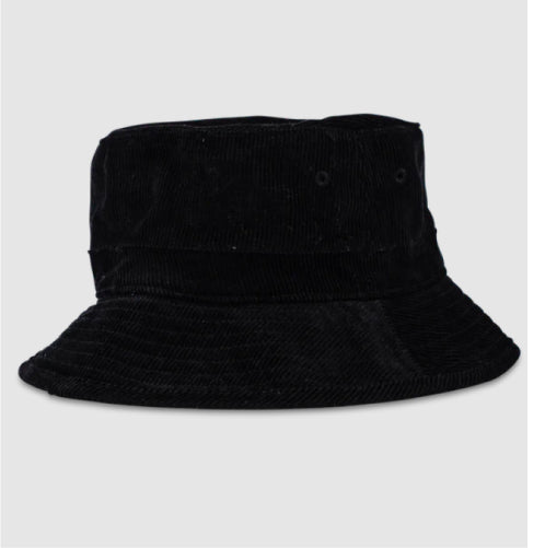 Fallen Hunter Bucket Hat - Black/Black Corduroy