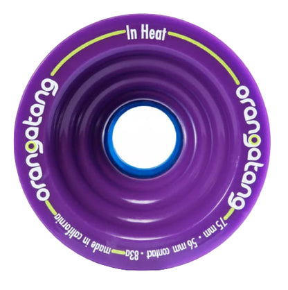 Orangatang In Heat Wheels Purple 75MM 83A face
