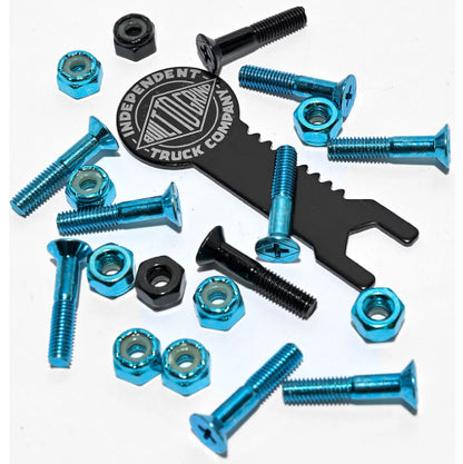 Independent Phillips Precision Bolts Hardware Blue, Black with Tool 1"