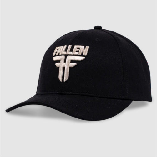 Fallen Insignia Curve Snapback Hat - Black/Off White