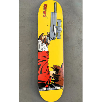 Hook-Ups 30 Years Iria Hunter Skateboard Deck 7.5" yellow jk