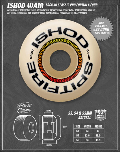 Spitfire F4 Lock-In Classic Ishod Wheels 93D