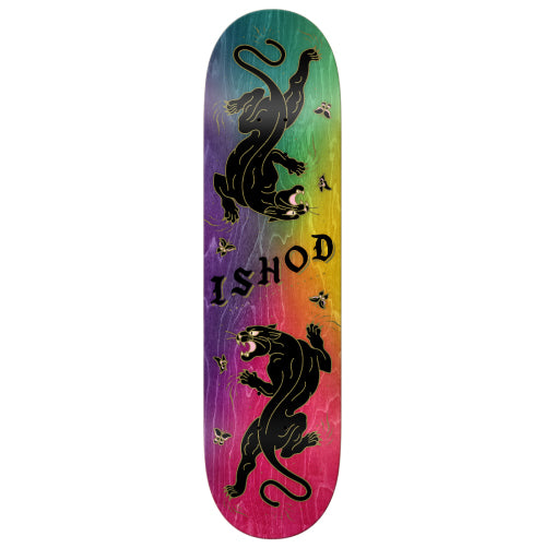 Real DBX Ishod Cat Scratch Twin Tail Slick Skateboard Deck 8.25" full bottom