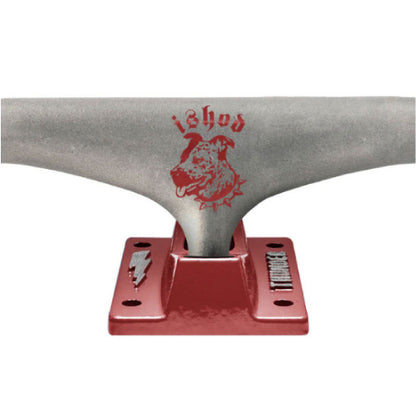 Thunder Ishod Dawg Team Hollows Raw/Red Trucks (Set of 2)