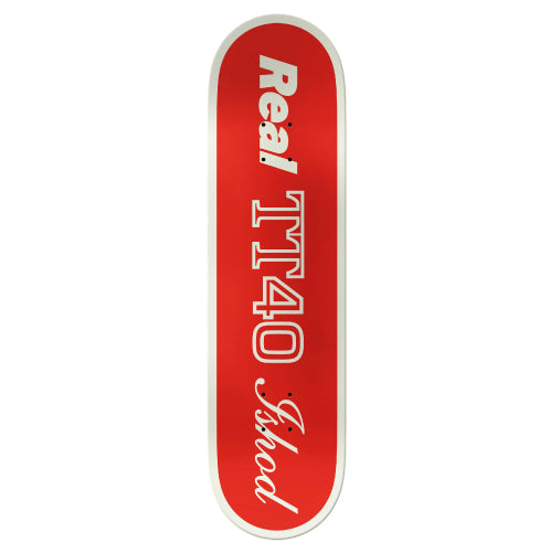 Real Ishod Shape Code Twin Tail Skateboard Deck 8.5" top graphic