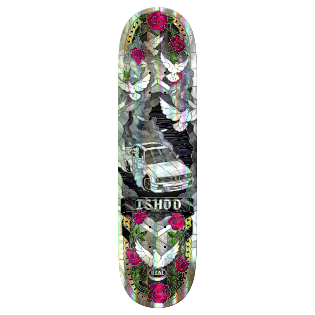 Real Twin Tail Ishod Cathedral Skateboard Deck 8.3"