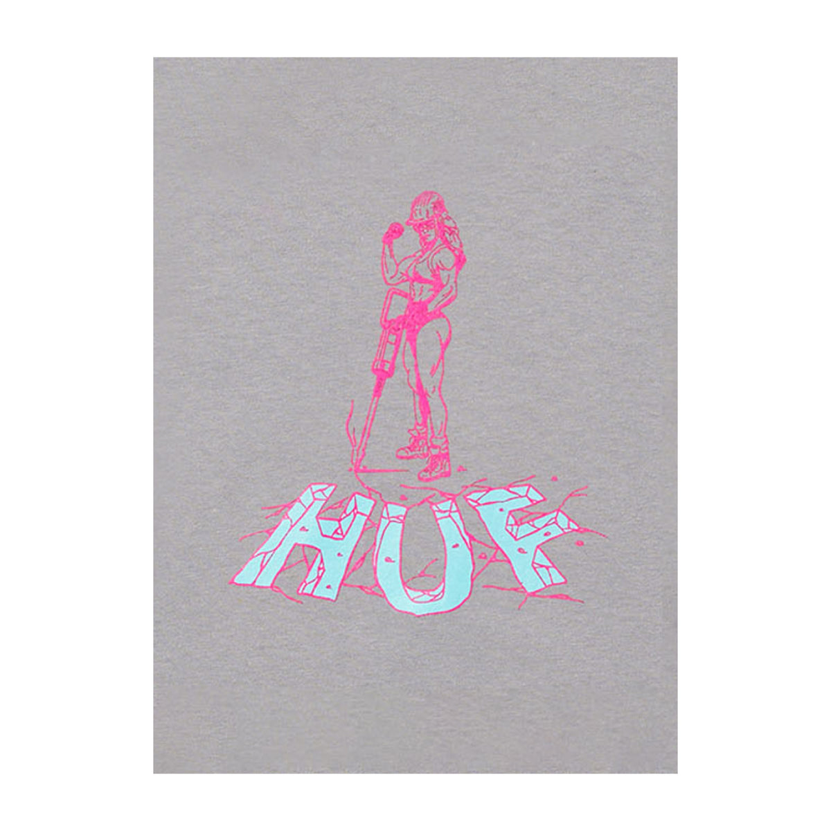 HUF Jacked Tee - Lilac Chalk graphic
