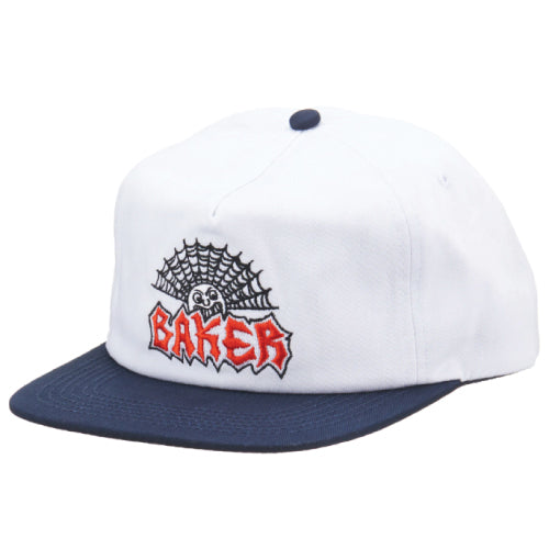 Baker Jollyman Snapback Hat - White/Navy