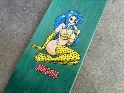 Hook-Ups Jungle Girl Skateboard Deck 8.25" top close