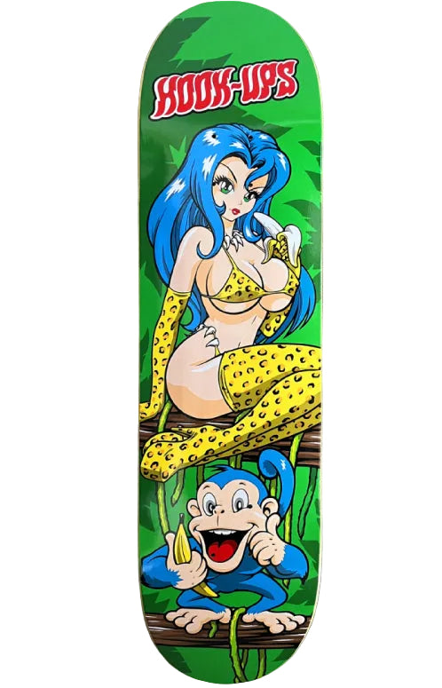 Hook-Ups Jungle Girl Skateboard Deck 8.25" full