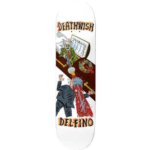 Deathwish Pedro Delfino Justified Homicide Skateboard Deck 8.5"
