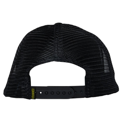 Krooked Kamo Trucker Snapback Hat - Black back
