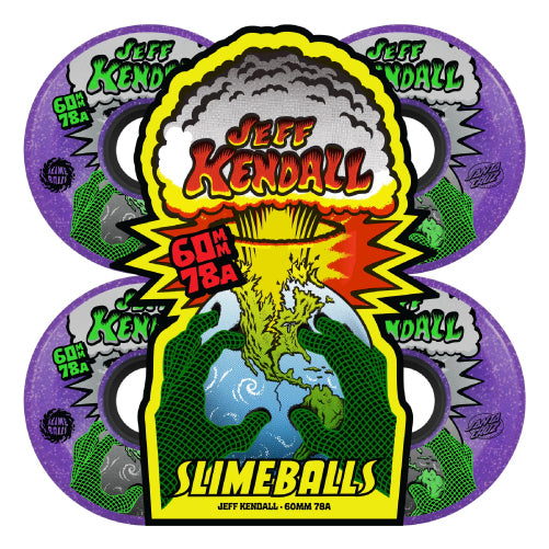 Santa Cruz OG Slime Balls Kendall End of the World Skateboard Wheels 60MM 78A set