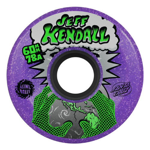 Santa Cruz OG Slime Balls Kendall End of the World Skateboard Wheels 60MM 78A outside