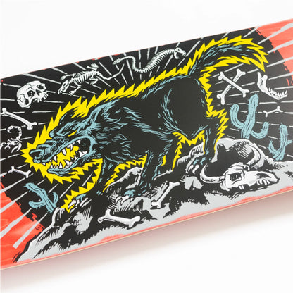 Santa Cruz Kendall Wolf Shaped Skateboard Deck 9.28"